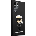Karl Lagerfeld nakładka do Samsung Galaxy S24 Ultra KLHCS24LSNIKBCK czarna HC SILICONE NFT IKONIK