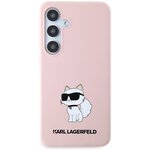 Karl Lagerfeld nakładka do Samsung Galaxy S24 Plus KLHCS24MSNCHBCP różowa HC SILICONE NFT CHOUPETTE