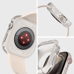 Spigen nakładka Rugged Armor do Apple Watch 4 / 5 / 6 / 7 / 8 / 9 / SE (44 / 45 mm) beżowa