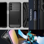 Spigen nakładka Rugged Armor do Samsung Galaxy A25 5G czarny mat