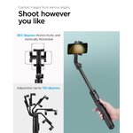 Spigen S560W Bluetooth selfie stick tripod czarny