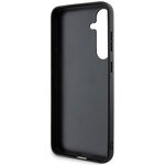 BMW nakładka do Samsung Galaxy S24+ czarna Signature Leather Half Textured & Circle MagSafe