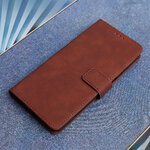 Etui Smart Velvet do Motorola Moto E22 brązowe