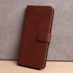 Etui Smart Velvet do Motorola Moto E22 brązowe