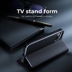Kabura LUNA Book Carbon do HUAWEI P30 Pro czarny