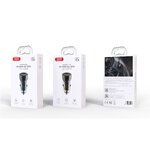 XO ładowarka samochodowa CC60 60W 1x USB 1x USB-C czarna