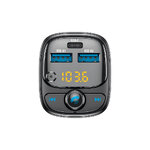 Forever transmiter FM Bluetooth 2 x USB-A 1 x USB-C PD 30W TR-370 czarny