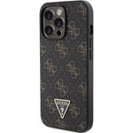GUESS futera do IPHONE 14 Pro GUHCP14LPG4GPK (4G Triangle Metal Logo) czarny