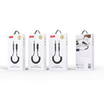 XO kabel audio NB-R255B USB-C - jack 3,5mm 1,0m czarny