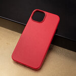 Nakładka Mag Leather do iPhone 15 6,1" czerwona