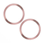 Metal Ring (2szt.) różowy