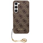 Guess nakładka do Samsung Galaxy A55 GUHCSA55GF4GBR brązowa HC PU 4G with charm