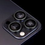 Zestaw szkieł na aparat do iPhone 13 6,1" black rhombus (2 sztuki)