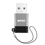 BWOO adapter BZ-38 USB-C - USB szary OTG