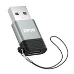 BWOO adapter BZ-38 USB-C - USB szary OTG
