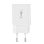 TECH-PROTECT C35W 2-PORT NETWORK CHARGER PD35W + LIGHTNING CABLE WHITE