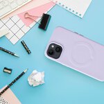 Futera Roar Leather Mag Case kompatybilny z MagSafe - do iPhone 15 Plus Fioletowy