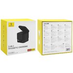 BASEUS ładowarka indukcyjna 2w1 kompatybilna z MagSafe 3A 20W BS-W531 czarna