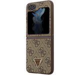 Oryginalne Etui GUESS Hardcase GUHCZF5P4TDPW do Samsung Flip 5 (4G Triangle Strass / brzowy)