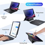 DUX DUCIS DK - etui skadane z klawiatur bezprzewodow do Samsung Tab S9 czarne
