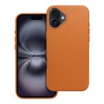 Futerał LEATHER MAG COVER kompatybilny z MagSafe do IPHONE 16 Plus pomarańczowy