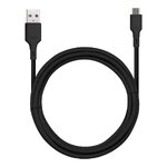Kabel Blue Star ze zczem USB A do micro USB 2A - czarny