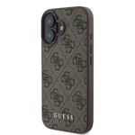 GUESS futerał do IPHONE 16 GUHCP16SG4GFBR (PU 4G Classic) brązowy