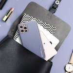Futera LEATHER Case skrzany do SAMSUNG Galaxy A35 5G niebieski