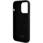 Oryginalne Etui KARL LAGERFELD Hardcase KLHCP15XSDHKCNK do iPhone 15 Pro Max (Silicone KC / czarny)