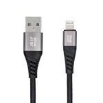 Kabel Blue Star z oplotem ze zczem USB A do Lightning 2,4A