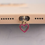 Zawieszka Charms USB-C pink
