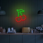 Neon LED CZEREŚNIA zielono czerwona NNE23 Neolia