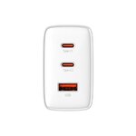 Baseus ładowarka sieciowa Cube Pro PD 65W 2x USB-C 1x USB biała