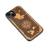 Bewood nakładka do iPhone 15 Plus 6,7" Róża Wiatrów Merbau