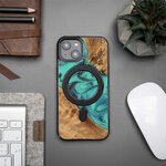 Bewood nakładka Unique do iPhone 15 6,1" Turquoise z MagSafe
