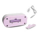 Lampka biurkowa LED składana, 3000/4500/6000K, 1200mAh, różowa, LTC
