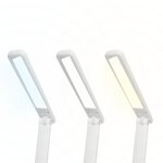 Lampka biurkowa LED 3W, 3000/4500/6000K, regulowana, 1200mAh, biała, LTC