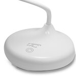 Lampka biurkowa LED bezprzewodowa 6W, 3000/4500/6000K, dotykowa, 3000mAh, biała, LTC