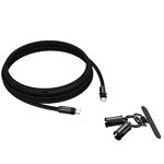 Devia kabel uniwersalna smycz 2w1 PD USB-C - USB-C 1,2 m 60W czarny