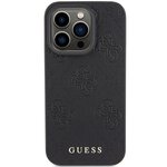 Oryginalne Etui GUESS Hardcase GUHCP15LP4EPMK do iPhone 15 PRO (Quilted 4G Classic / czarny)