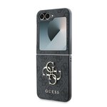 Guess nakładka do Samsung Galaxy Z Flip6 GUE003737 czarna 4G Metal Logo