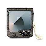 Guess nakładka do Samsung Galaxy Z Flip6 GUE003750 brązowa 4G Charm