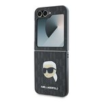 Karl Lagerfeld nakładka do Samsung Galaxy Z Flip6 KF002199 czarna Saffiano Monogram