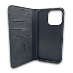 Etui Smart Suede do iPhone 16 Pro 6,3" czarne