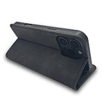 Etui Smart Suede do iPhone 16 Pro 6,3" czarne