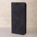 Etui Smart Suede do iPhone 16 Pro 6,3" czarne
