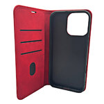 Etui Smart Suede do iPhone 16 Plus 6,7" czerwone