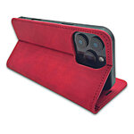 Etui Smart Suede do iPhone 16 Plus 6,7" czerwone