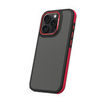 Nakładka Crystal Black do iPhone 15 Pro 6,1" czerwona