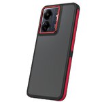 Nakładka Crystal Black do Xiaomi Redmi 13C 4G / 13C 5G / Poco C65 czerwona
